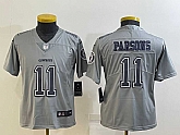 Youth Dallas Cowboys #11 Micah Parsons Grey Atmosphere Fashion 2022 Vapor Untouchable Stitched Nike Limited Jersey,baseball caps,new era cap wholesale,wholesale hats